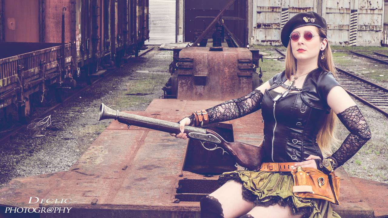 Steampunk Corset Cuir