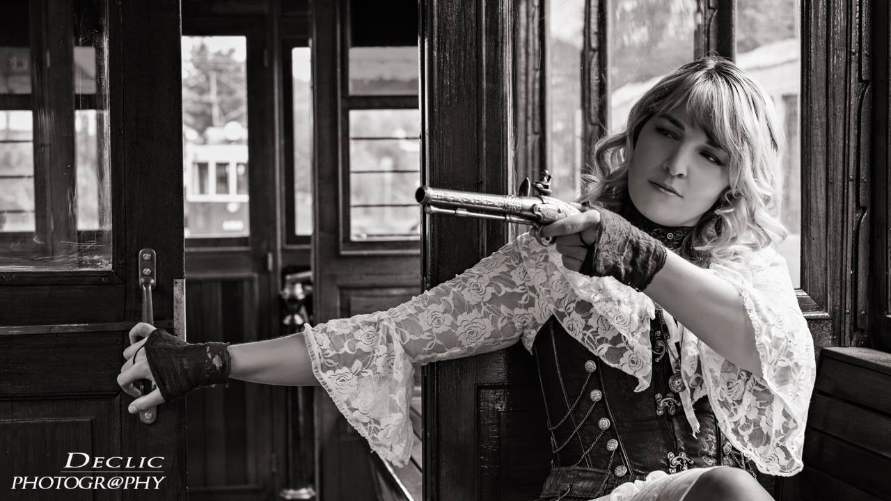 Steampunk Lady train