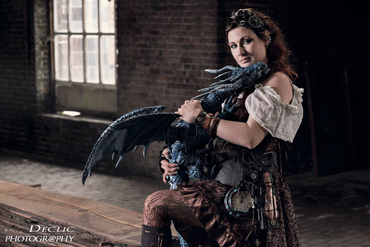 Steampunk Girl Dragon