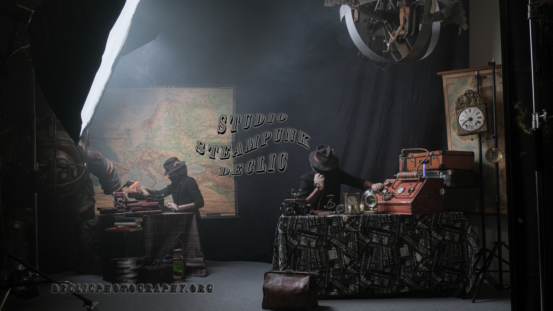 decor steampunk studio photo a bruxelles