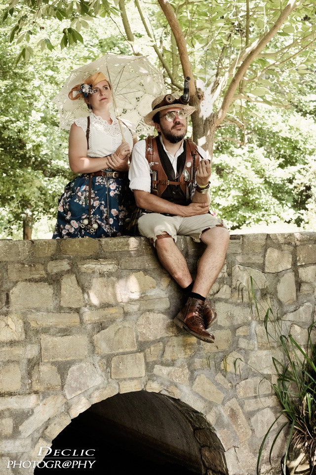 Steampunk Costume, shooting photo couple.
