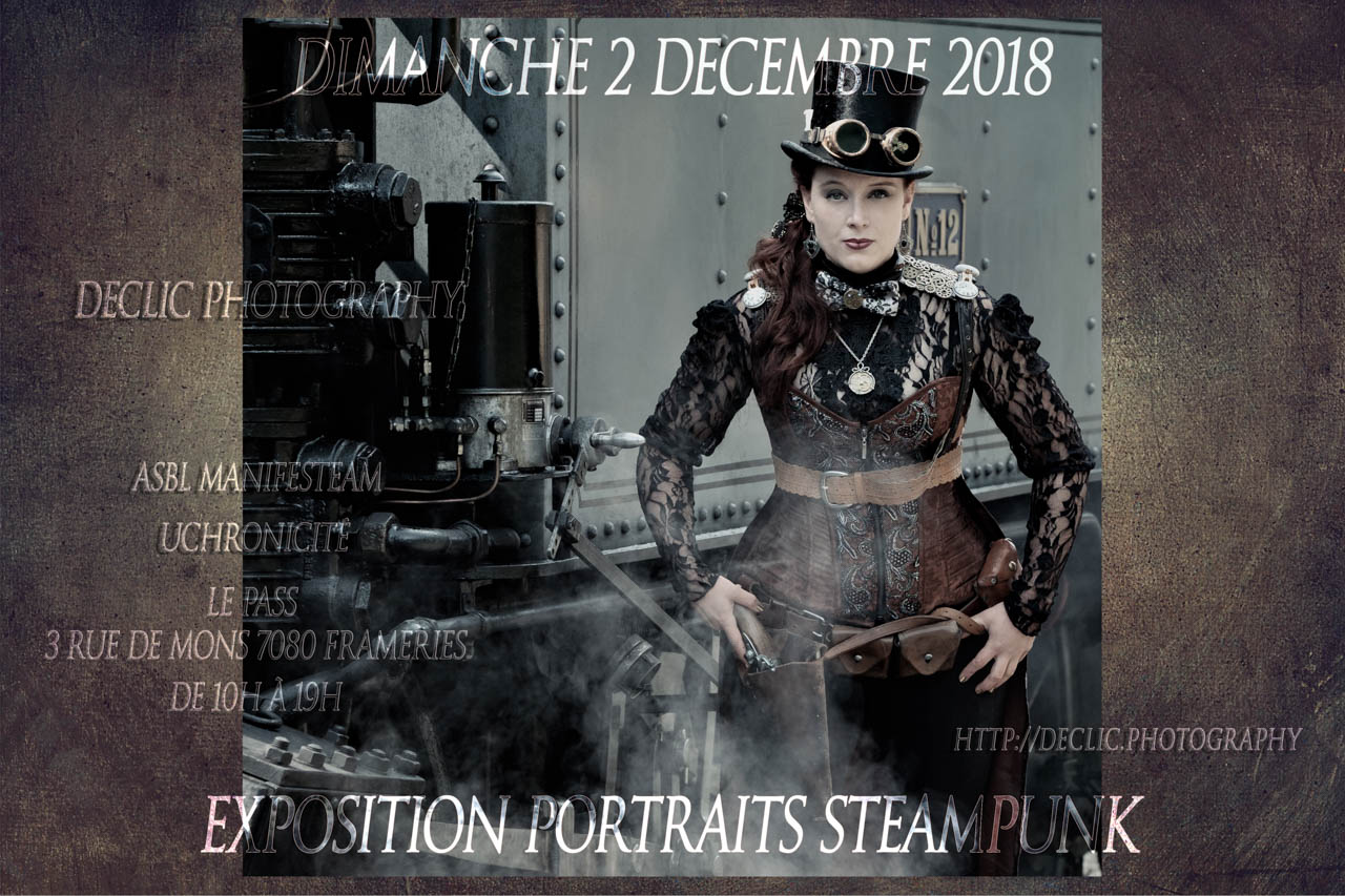 affiche exposition steampunk