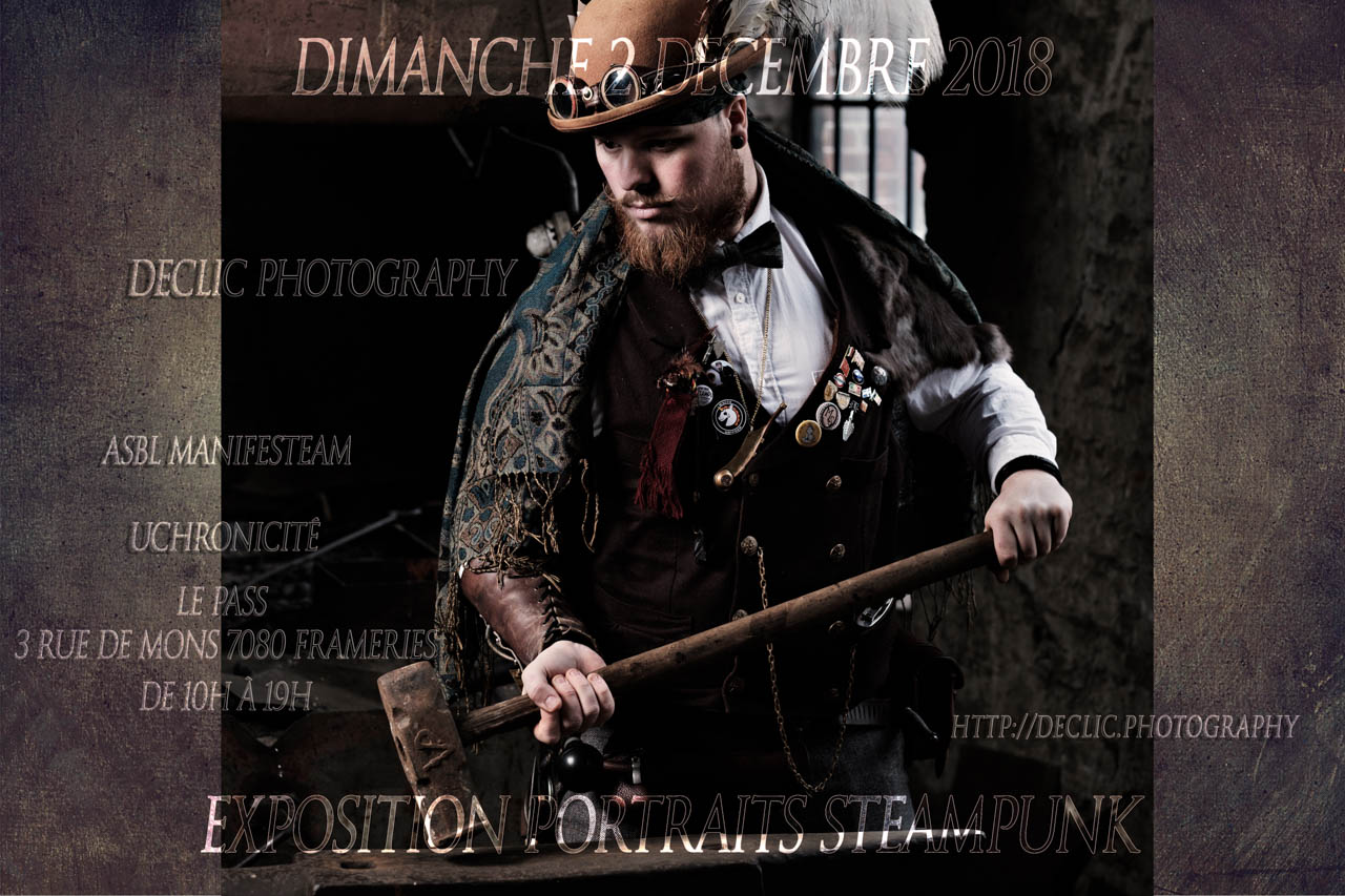 affiche exposition steampunk